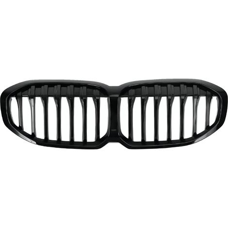 Grilles de course, matériau ABS de haute qualité, installation rapide, compatible avec BMW, GBlack Lame Unique (1/2)