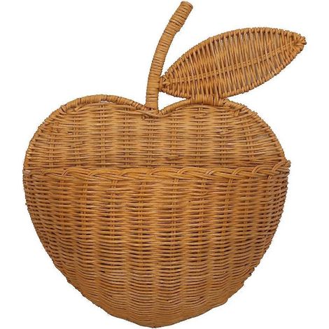 Hängender Kleiderkorb aus Rattan in Fruchtform – ideal als Dekoration für Zuhause