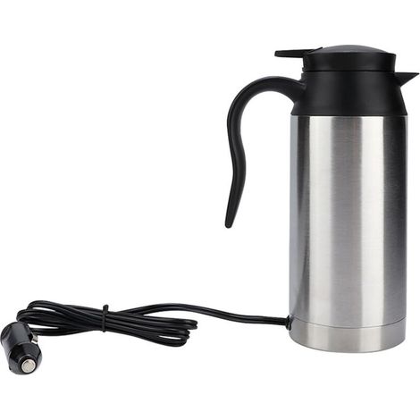 Tasse chauffante électrique pour voiture en acier inoxydable de 750ml, tasse à boire pour véhicule, bouilloire pour voyage (12V) (1/5)