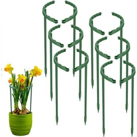 6 Pieces Plant Supports - 45cm, Trellis Support for Climbing Plants, Plant Cage Support, Potato Support, Semi-circular Plant Support (1/5)