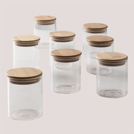 SKLUM Set aus 8 Gläsern Ø8 cm aus Glas Seyne                   Transparent                