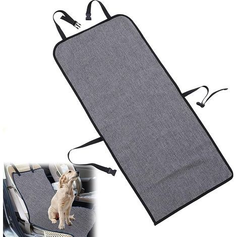 Car Dog Cover, Car Front Seat Cover for Dogs, Car Seat Protector for Pets (109 x 49 cm, Grey) (1/5)
