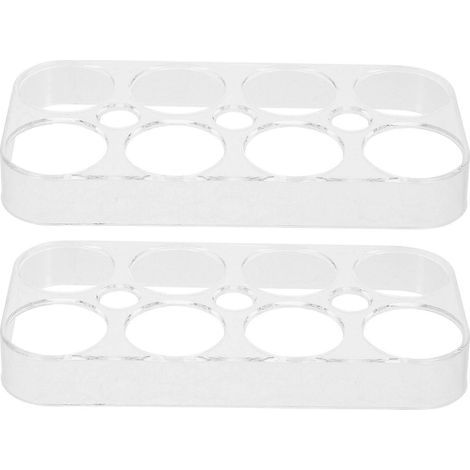 Lot de 2 plateaux à œufs pour réfrigérateur, boîte de rangement pratique pour œufs.-17.50X8.50X2.00CM (1/4)