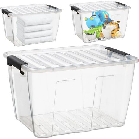 Boîte de rangement universelle Home Box de 15 litres avec couvercle (1/5)