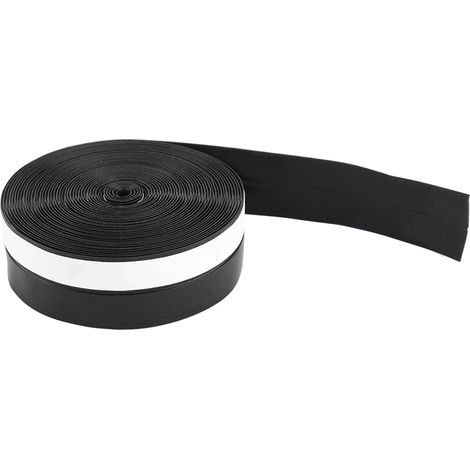 Bande d'étanchéité autocollante 5M 25mm pour portes et fenêtres, isolation phonique et protection contre la poussière (noire) (1/5)