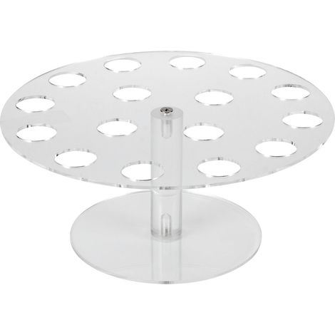 16 trous présentoir clair acrylique pour cônes glacés, support d'exposition pour maison, cuisine et fêtes (1/5)