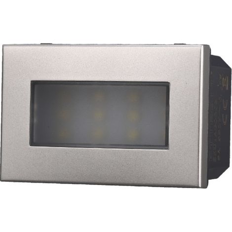 ETTROIT AG0303 Lampe de balisage LED 3P 220V Gris 6000K Compatible avec Bticino Axolute