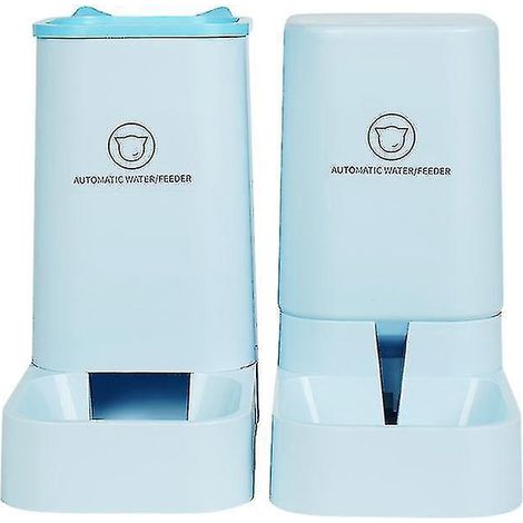 Automatischer Futter- und Wasserspender für Haustiere – Blau (1/3)