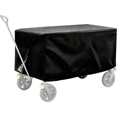 Housse de Chariot à Main Pliable en Tissu Oxford 210D, Housse pour Chariot De Jardin, Imperméable Anti UV Anti Poussière, pour Chariot de Jardin et Chariot Extérieur, 97 X 56 X 51 cm (1/5)