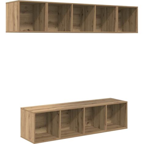 Maison Exclusive - Ensemble meuble TV 4 pcs Chêne artisanal Bois d'ingénierie