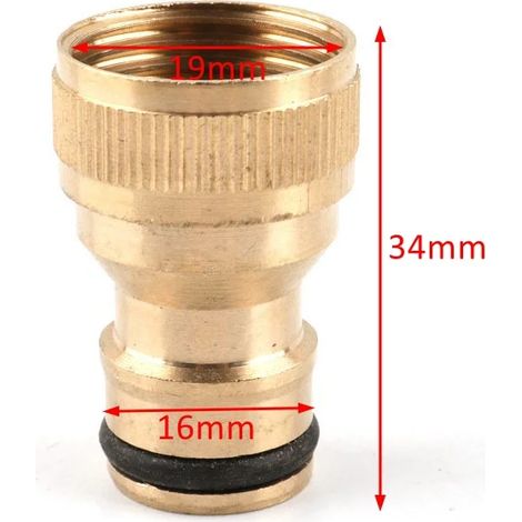 (Femelle-1l2-Laiton) 1 raccord rapide en laiton fileté de 1 pouce pour irrigation de jardin, adaptateur de buse de robinet, joints de pistolet à eau (1/5)