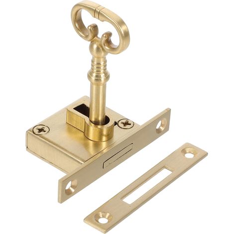 DOITOOL Petite serrure à clé en laiton pour porte de placard (1/5)