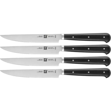 Zwilling Set de Cuchillos para Steak Negro 4 piezas 12 cm