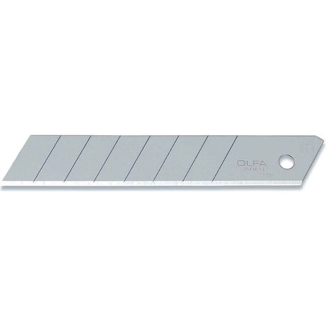 Pack de 10 lames hackables, 18mm, argent, sous blister OLFA LB-10B
