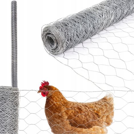 Filet d'élevage galvanisé pour volières Izola, cages 50x1,0 mm, hauteur 200 cm, 25 m