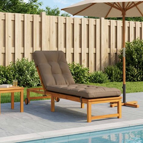 Cuscino per Lettino VIANEN 100% Poliestere Tortora vidaXL (1/5)