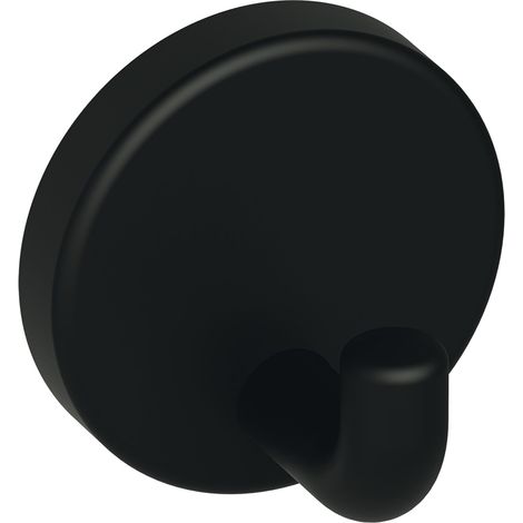 HEWI Einzelhaken 801.90B010 rechtwinklig gebogen 30 mm Polyamid ma 90 tiefschwarz - 801.90B010 90 (1/4)