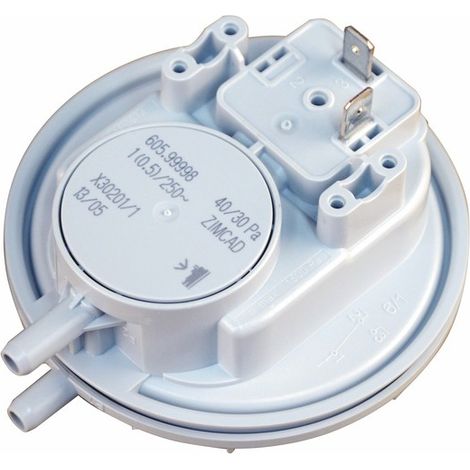 Manostat différentiel – Pressostat pour chaudières ELM Leblanc – Compatible avec modèles 87167705240 – Remplacement d'origine (1/2)