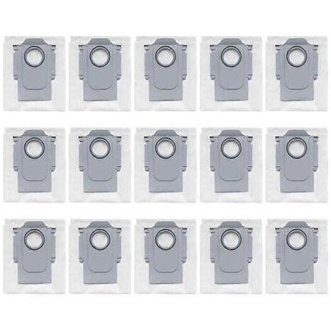 Lot de 15 sacs à poussière pour aspirateur robot Roborock Q Revo, sacs de rechange pour aspirateur Roborock P10 (1/5)