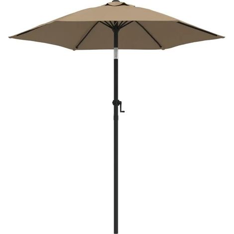 Parasol Taupe 200x224 cm Aluminium (1/2)