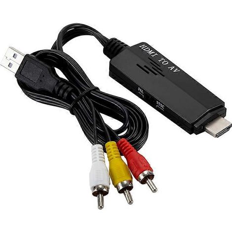 Câble adaptateur convertisseur HDMI vers RCA 1080p (1/4)