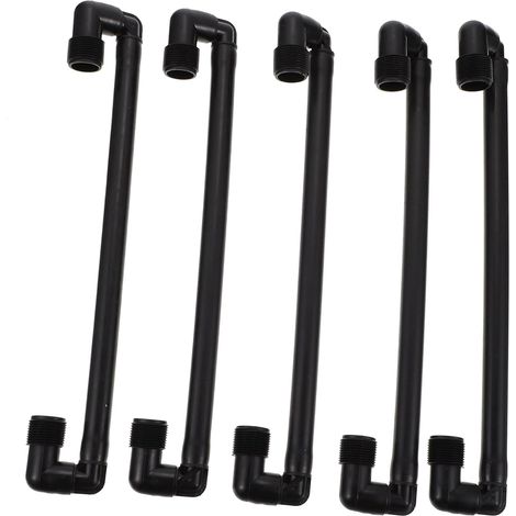 Joints Oscillants Profondeur ’angle de Lot de 5, Filetage Mâle 3/4, Plastique Noir, Réglage Facile pour Irrigation Enterrée Têtes D’arrosage (1/5)