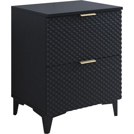 Mueble bajo lavabo 60 cm con patas Cléa Negro (1/4)