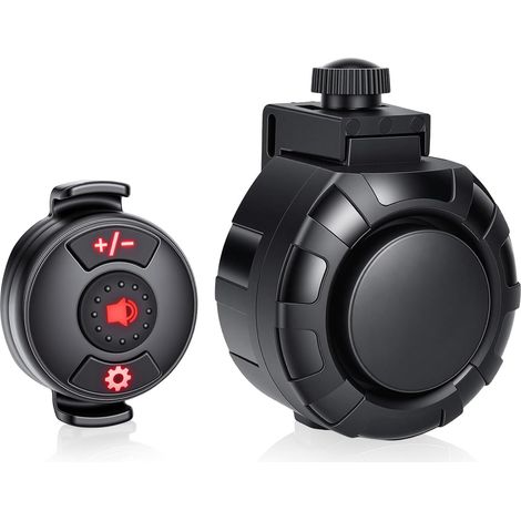 Klaxon de vélo – Télécommande sans fil, klaxon de vélo électrique puissant de 120 dB, sonnette de vélo pour 6 modes sonores, étanchéité IPX5, chargement de type C, klaxons de vélo pour adultes (1/5)
