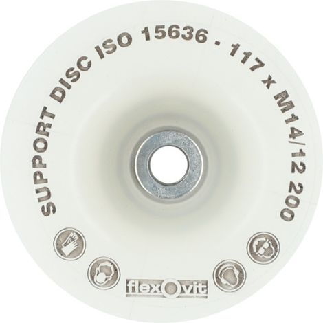 Plateau de ponçage semi-flexible - moyenne - Ø 125 mm - FLEXOVIT