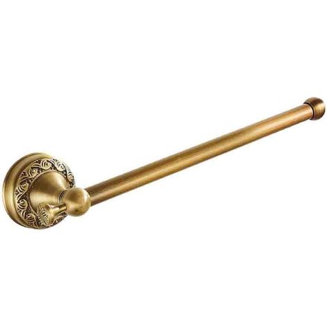 Porte-Serviettes - Laiton - Finition Bronze Brossé - Fixation Murale Acier Inoxydable - 28,5 cm - Pour Salle De Bain (1/5)