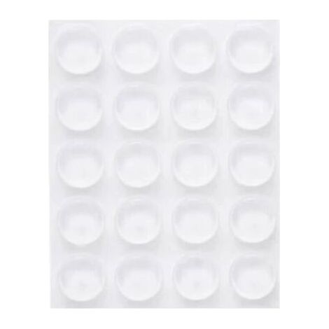 40 transparente, selbstklebende Türstopper, 22 x 5 mm, Türpuffer, transparenter Türstopper, wandmontierter Türdämpfer