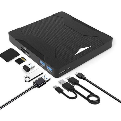 Lecteur externe CE/DVD, graveur DVD/CD USB 3.0 Type-C. (1/3)