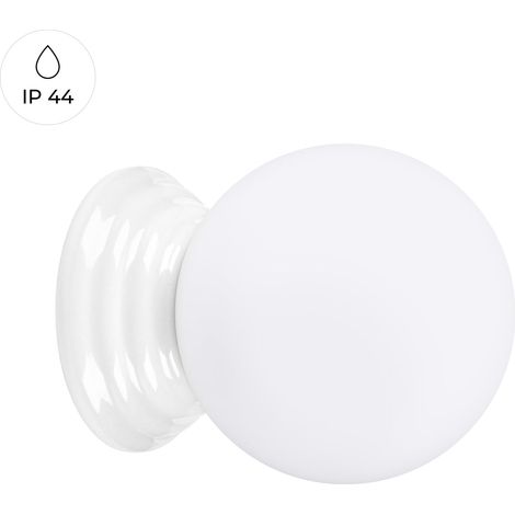 Applique Zori céramique émaillée/verre blanc 1xG9 Sollux (1/2)