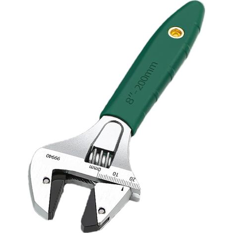 Clé à molette Clé croissant Clé à mâchoire réglable robuste et professionnelle avec large ouverture de calibre pour la maison, le garage, l'atelier (1/5)