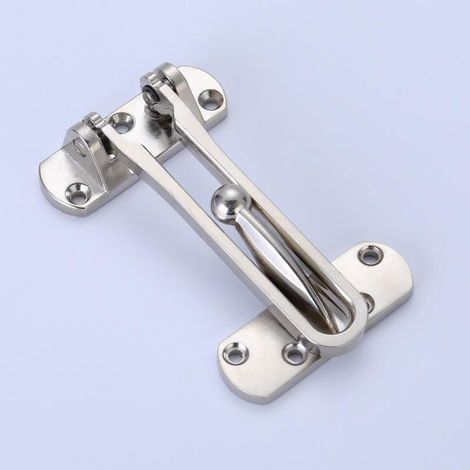 2Pack Entrebailleur de Sécurité Porte Acier Fenêtre Garde Verrou Porte d'Entrée Sans Chaîne Loquet de Verrouillage Pour Fenêtre Porte (1/4)