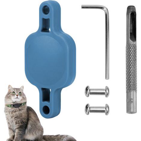 Étui étanche pour collier de chien compatible Airtag, anti-perte et anti-vol, adaptable à toutes largeurs de colliers. (1/5)