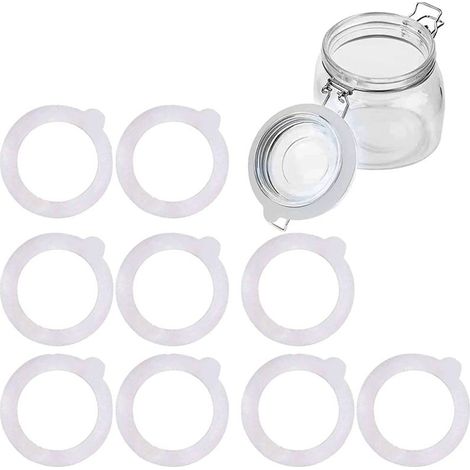 Irovami Joints bocaux Mason – lot 10, 97mm, silicone, sans BPA (1/5)