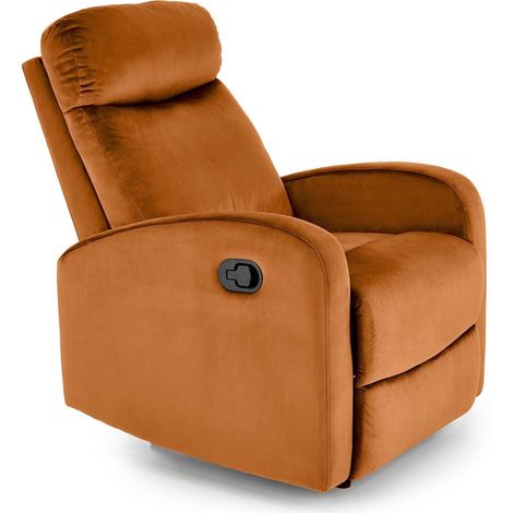 Sillón reclinable Houston 1518, Naranja, 90x75x95cm, Tapiz