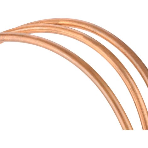 Flexibles Kupferrohr, 2 m lang, mit einem Querschnitt von 6 x 1 mm und einem Innendurchmesser von 4 mm. (1/5)