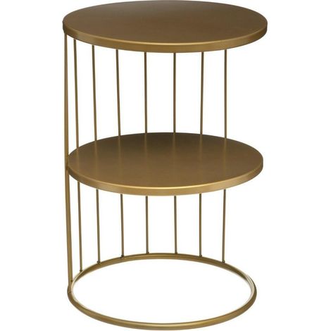 Couchtisch KOBU, 2 Ebenen, Ø 36 cm, grün - Atmosphera (1/4)