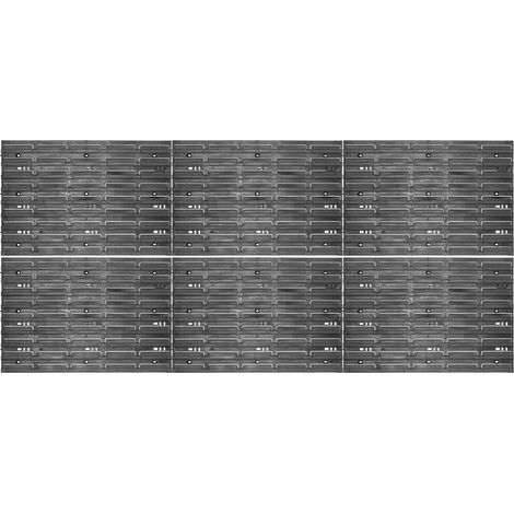 KADAX Werkstattwandregal, aus Kunststoff, Wandregal, Wandplatten, 174 x 78 cm