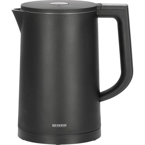 [NEUWERTIG] B-Ware Severin Cool Touch Wasserkocher Teekocher Schwarz 1.7 L Edelstahl Kontrollleuc620