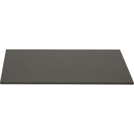 Plaque en fibre de carbone 3K 75x125mm, haute résistance, surface mate, pour modélisme et drones.