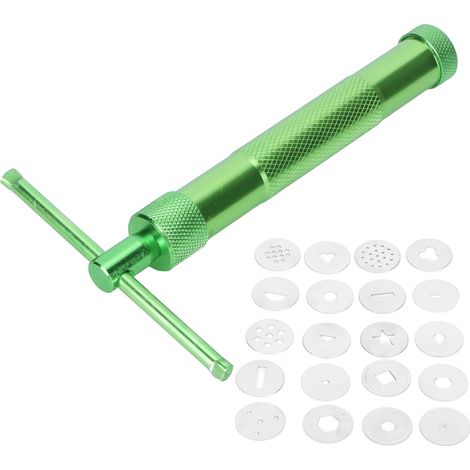 Trisar Extrudeuse D'argile Rotative, Kit de Presse-argile en Acier Inoxydable, Extrudeuse D'argile, Extrudeuse de Pâte à Sucre, Outil de Décoration de Gâteau Fondant pour Poterie,, Trisarabtifu0zwm (1/5)