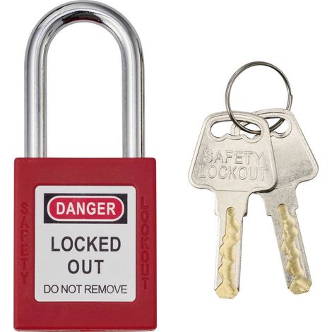 Sygonix SY-6872670 Cadenas de Consignation rouge 1 pc(s) (1/4)