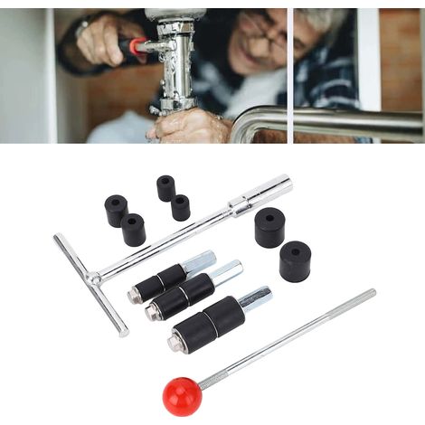 Juego de tapones para tuberías de acero inoxidable – kit de reparación de fugas con llave y aguja – pasador sellador de agua termofusible (1/5)