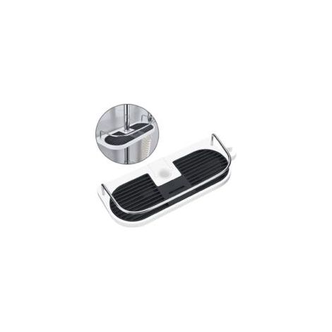 Étagère de douche pour la tringle de douche Sans Perçage salle de Bains Douche Rack Duschregal Douche salle de Bain Rangement étagère de douche à Accrocher Badezimmerablage (Pour tringle de douche de (1/5)