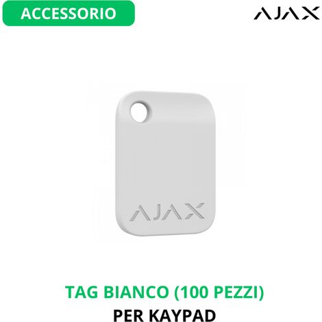 38229 - Jeweller - Tag (100pcs) - Potachiavi contactless - colore white - Ajax sicurezza wireless