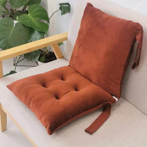 Coussin Pour Fauteuil Bascule - Rembourrage Élastique En Fibre De Polyester - Avec Sangles De Fixation - Pour Intérieur Extérieur Bureau Patio - 1 Pièce (1/2)