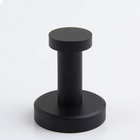 Gancio a Ventosa - Nero Gancio Porta Asciugamani a Ventosa in Acciaio Inox, Barra per Ganci da Cucina e Bagno, Doccia, Cappotti ecc., 4 Pezzi (1/5)